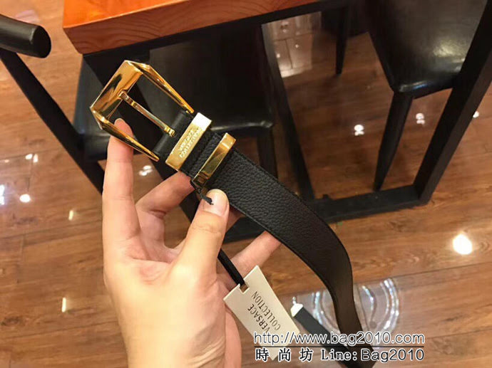 VERSACE範思哲 2019春夏新款 頂級頭層牛皮 四件套純銅扣 男士皮帶  xfp1057